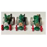 K - Set of 3 Vintage Lesney Models of Yesteryear Steamer Steam Tractors