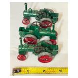 K - Set of 3 Vintage Lesney Models of Yesteryear Steamer Steam Tractors