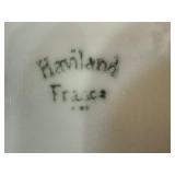 LR - Vintage Haviland France and MZ Austria Hand Painted Porcelain Dish Set with Covered Vegetable Dish