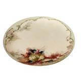 LR - Vintage Haviland France and MZ Austria Hand Painted Porcelain Dish Set with Covered Vegetable Dish