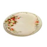 LR - Vintage Haviland France and MZ Austria Hand Painted Porcelain Dish Set with Covered Vegetable Dish