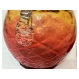 LR - Antique Amberina Glass Pitcher and Tumbler Set