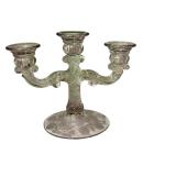 LR - Antique Glassware Collection: Cambridge Rose Candelabra, Chantilly Lace Platter, EAPG Dishes & Creamer