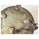 DR - Antique Victorian Silver-Plated Raised Wine Holder with Ornate Filigree