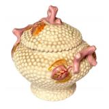 LR - Antique Amphora Cream and Sugar Set Riessner Stellmacher Kessel Art Nouveau Porcelain