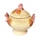 LR - Antique Amphora Cream and Sugar Set Riessner Stellmacher Kessel Art Nouveau Porcelain