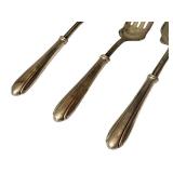 K - Set of 3 Vintage Sterling Silver Handle Serving Utensils Including Meat Fork