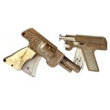 K - Lot of 2 Antique Toy Cap Guns - Super-Numatic & Cody Colt Vintage