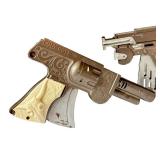 K - Lot of 2 Antique Toy Cap Guns - Super-Numatic & Cody Colt Vintage