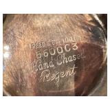 LR - Reed & Barton Regent Silverplate Tea Set with Hand Chased Tray