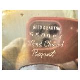 LR - Reed & Barton Regent Silverplate Tea Set with Hand Chased Tray