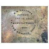 LR - Antique Ansonia Brass Co. Bucket with Handle, Circa 1800