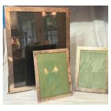 LR - Set of 3 Vintage Picture Frames Including Sterling Silver