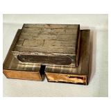 K - Set of 3 Vintage Sterling Silver Match Holders