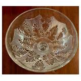 LR - Antique Inverted Fern Pattern Glass Compote, 1860