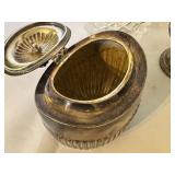 K - Vintage Silver Plated Tableware Collection with 12 Inch Crystal Decanter