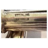 K - Vintage Sterling Handle Carving Knife and Fork Set with Sheffield Stainless Blades