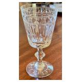 LR - Set of 10 Vintage Hawkes Birr Blown Glass Water Goblets