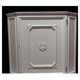 MB - Vintage White Painted Wooden Cabinet