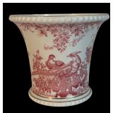 MB - Pair of Vintage Royal Crown Derby Porcelain Vases with Bird Motif