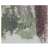 MB - Framed Original Watercolor Landscape Painting