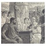 MB - Framed Vintage Print "Diana or Christ" by Edwin Long