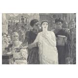 MB - Framed Vintage Print "Diana or Christ" by Edwin Long