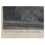 MB - Framed Vintage Print "Diana or Christ" by Edwin Long