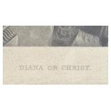MB - Framed Vintage Print "Diana or Christ" by Edwin Long