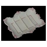 MB - Set of 4 Decorative Vintage Porcelain Dishes with Floral and Lamb Designs