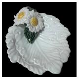 MB - Set of 4 Decorative Vintage Porcelain Dishes with Floral and Lamb Designs