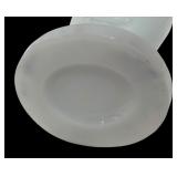 MB - Vintage Milk Glass Hand Vase
