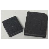 MB - Set of 2 Vintage Photo Case Boxes with Antique Tintype Portraits