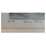 MB - Hans Figura Aquatint Etching Print St. Wolfgang Austria