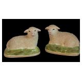 MB - Pair of Vintage Sheep Figurines