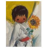 MB - Framed Ted DeGrazia Print "Los Ninos" Print