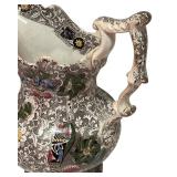 MB  - Victorian Chintz Pitcher with Floral Design