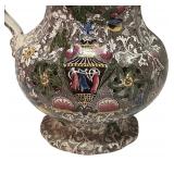 MB  - Victorian Chintz Pitcher with Floral Design