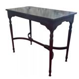 MB - Vintage Wood Accent Table with Turned Legs