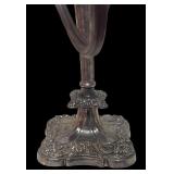 MB - Vintage Silver Plated 5-Arm Candelabra with Ornate Detailing