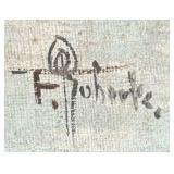 MB - F. Roberts Framed Harbor Scene Print