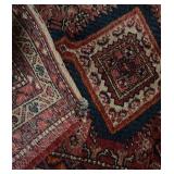 MB - Vintage Persian Rug with Geometric Medallion Design
