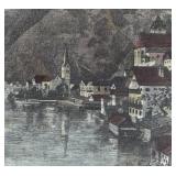 MB - Framed Vintage Hallstatt Etching Print
