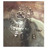 MB - Vintage Wilcox Quadruple Plate Silver Plated Teapot with Monogram AMC