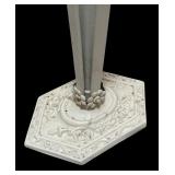 MB - Vintage Decorative Art Deco Metal Stand with Ornate Base
