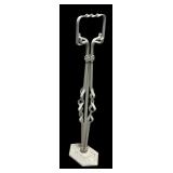 MB - Vintage Decorative Art Deco Metal Stand with Ornate Base