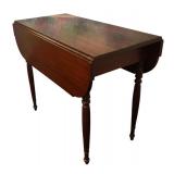 BR - Vintage Drop Leaf Table with Turned Legs