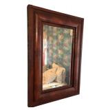 MB - Vintage Wall Mirror with Wood Frame