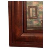 MB - Vintage Wall Mirror with Wood Frame