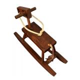 MB - Vintage Wooden Rocking Horse